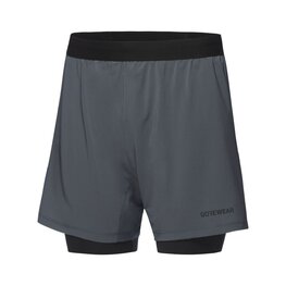 GORE Cycling shorts without bib - CONCURVE 5” 2IN1 - grey
