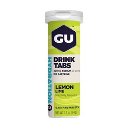 GU Cycling nutrition - HYDRATION DRINK TABS 54 G LEMON/LIME
