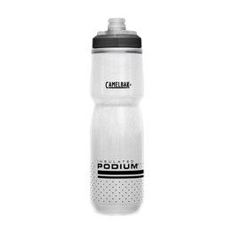 CAMELBAK Cycling water bottle - PODIUM CHILL 0,71L - white/black