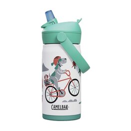 CAMELBAK Cycling water bottle - THRIVE FLIP STRAW KIDS VSS 0,35 L - white/multicolour