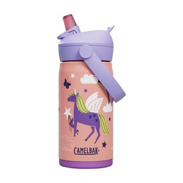 CAMELBAK Cycling water bottle - THRIVE FLIP STRAW KIDS VSS 0,35 L - orange/multicolour