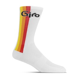 GIRO Cyclingclassic socks - COMP RACER HIGH RISE - white/multicolour