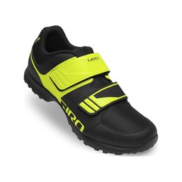 GIRO Cycling shoes - BERM - black/light green