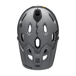 BELL Cycling helmet - SUPER DH - grey/black