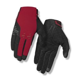 GIRO Cycling long-finger gloves - HAVOC - red