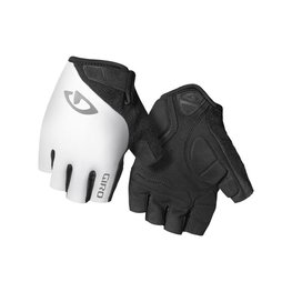 GIRO Cycling fingerless gloves - JAGETTE - white