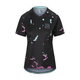 GIRO Cycling short sleeve jersey - ROUST W - black