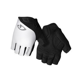 GIRO Cycling fingerless gloves - JAG - white