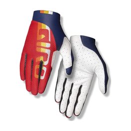 GIRO Cycling long-finger gloves - TRIXTER - red/black/white