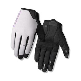 GIRO Cycling long-finger gloves - LA DND - white