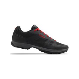 GIRO Cycling shoes - GAUGE - black/red