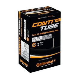 CONTINENTAL tyre tube - TOUR HERMETIC PLUS 26 - black