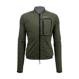 SANTINI Cycling thermal jacket - ALPHA T. - green