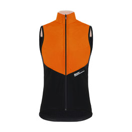SANTINI Cycling gilet - REDUX VIGOR - orange/black