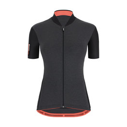 SANTINI Cycling short sleeve jersey - COLORE - grey/black