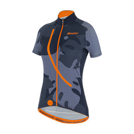 SANTINI Cycling short sleeve jersey - GIADA MAUI LADY - multicolour/blue