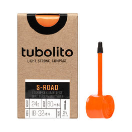 TUBOLITO tyre tube - S-TUBO ROAD 700x18/28C - SV60 - orange
