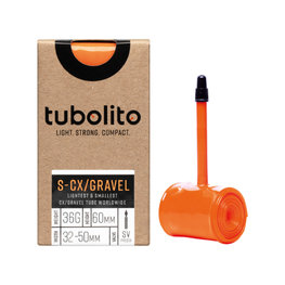 TUBOLITO tyre tube - S-TUBO CX/GRAVEL BLACK - SV42 - orange