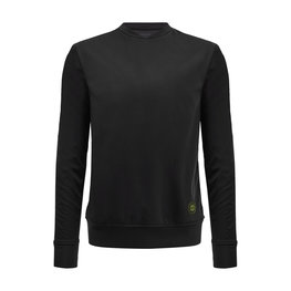 SANTINI Cycling winter long sleeve jersey - WINDBLOCK - black