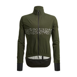 SANTINI Cycling rain jacket - GUARD NEO SHELL - green