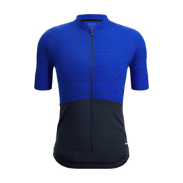 SANTINI Cycling short sleeve jersey - COLORE RIGA - blue