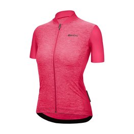 SANTINI Cycling short sleeve jersey - COLORE PURO - pink