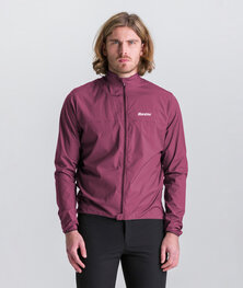 SANTINI Cycling windproof jacket - VENTUS - bordeaux