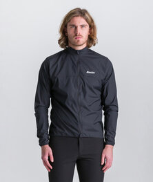 SANTINI Cycling windproof jacket - VENTUS - black