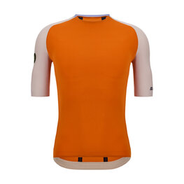 SANTINI Cycling short sleeve jersey - PELLE - orange