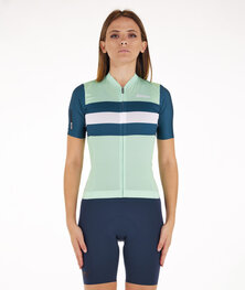 SANTINI Cycling short sleeve jersey - ECO SLEEK NEW BENGAL - light green/green
