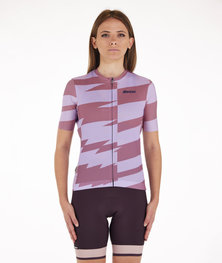 SANTINI Cycling short sleeve jersey - FURIA SMART - pink/purple