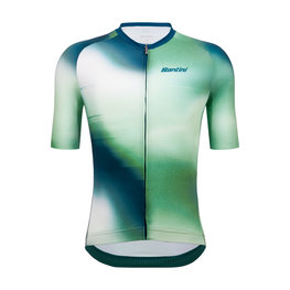 SANTINI Cycling short sleeve jersey - OMBRA - green