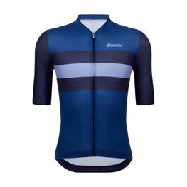 SANTINI Cycling short sleeve jersey - ECO SLEEK NEW BENGAL  - blue