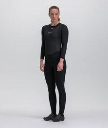 SANTINI Cycling long bib trousers - PURE - black