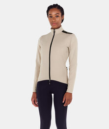 SANTINI Cycling thermal jacket - ADAPT MULTI - ivory