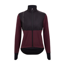 SANTINI Cycling thermal jacket - VEGA ABSOLUTE - bordeaux/black