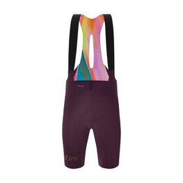 SANTINI Cycling bib shorts - UNICO EDGE - bordeaux