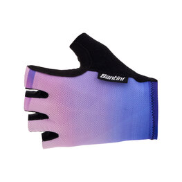 SANTINI Cycling fingerless gloves - LUCE - purple