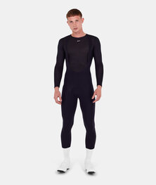 SANTINI Cycling 3/4 length bib shorts - UNICO - black