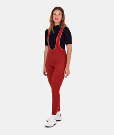 SANTINI Cycling long bib trousers - RTR - red