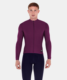 SANTINI Cycling winter long sleeve jersey - RTR - bordeaux