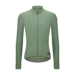 SANTINI Cycling winter long sleeve jersey - RTR - green