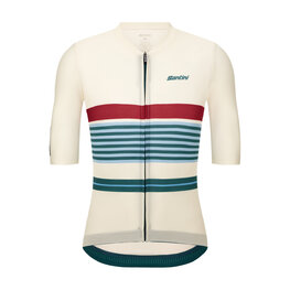 SANTINI Cycling short sleeve jersey - BENGAL EVO - ivory