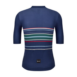 SANTINI Cycling short sleeve jersey - BENGAL EVO - blue