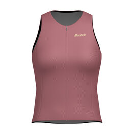 SANTINI Cycling sleeveless jersey - OPAL - pink