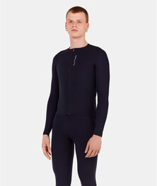 SANTINI Cycling summer long sleeve jersey - UNICO - black