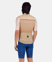 SANTINI Cycling gilet - RTR WIND - beige