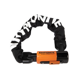 KRYPTONITE bike lock - EVOLUTION MINI 1055 INTEGRATED - white/orange/black