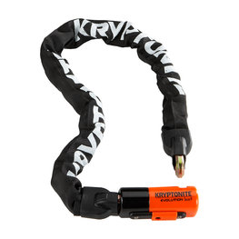 KRYPTONITE bike lock - EVOLUTION 1090 MINI INTEGRATED - white/orange/black