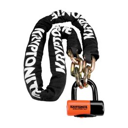 KRYPTONITE bike lock - NEW YORK - white/orange/black